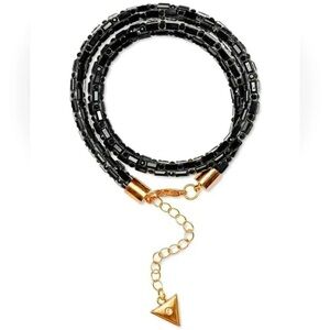 Guess Colored Pave & Baguette-Crystal Convertible Choker Necklace/Wrap